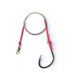 Поводок с крючком Owner Taff Ring #70 Shark